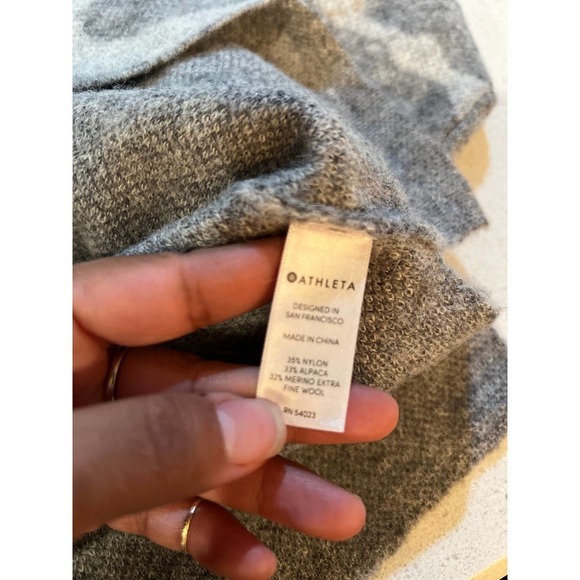 Athleta Camo Alpaca Merino Wool Blend Sweater - Picture 5 of 8